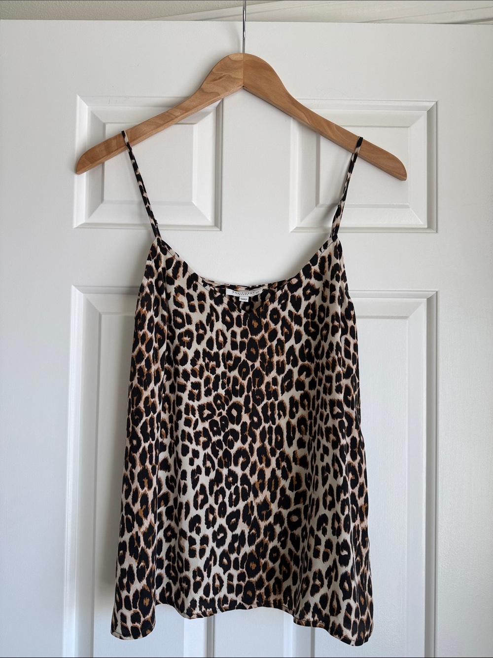 Equipment Leopard Print Layla Cami top. Size Small.